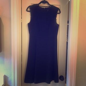 Ann Taylor black dress with crochet detail